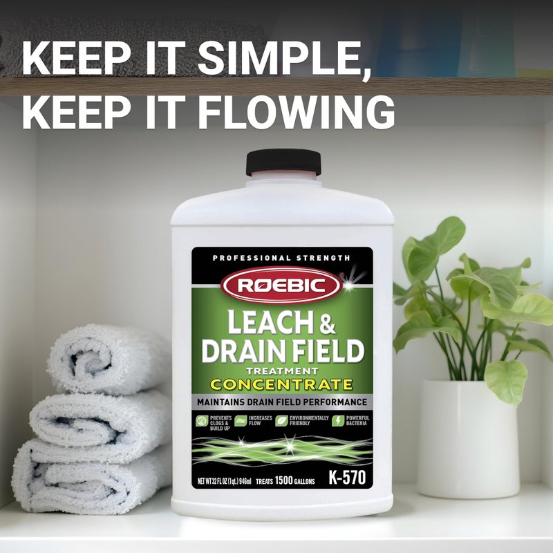 Roebic K-570-Q 32-Ounce Leach And Drain Field Opener Concentrate - Environmentally Friendly and Biodegradable Solution - Image 5